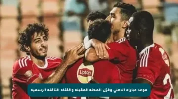 موعد مباراة الأهلي وغزل المحلة المقبلة والقناة الناقلة الرسمية